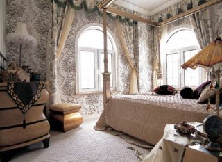 美式古典风格卧室设计实景图