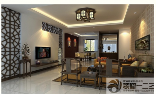 新中式风格家装客厅设计图片