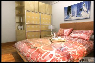 现代卧室木质衣柜设计图片