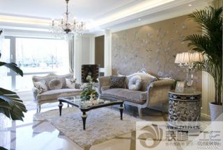 家装客厅美式布艺沙发设计图片 