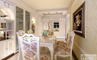 家庭餐厅欧式桌椅设计图片