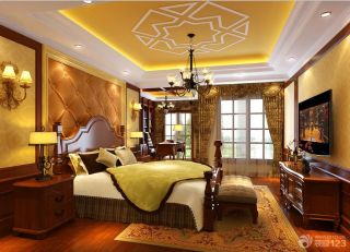 新古典主义风格卧室四柱床装修效果图欣赏