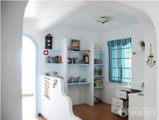 地中海式最新书房设计图片