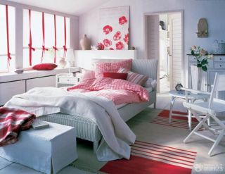 北欧风格婚房卧室装修效果图大全2023图片