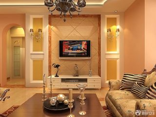 2023家居客厅家庭电视背景墙装修效果图
