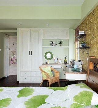 家庭卧室壁橱混搭风格装修实景图欣赏
