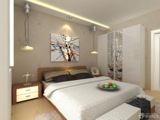 最新现代家居卧室墙壁颜色装修效果图 