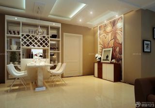 95平米三居室现代风格餐桌装饰效果图片