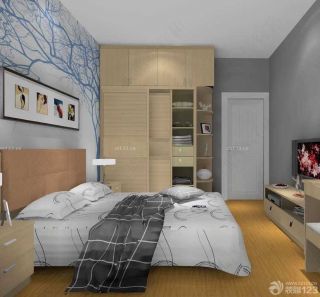 最新现代温馨家装90平米房子卧室衣柜设计图片