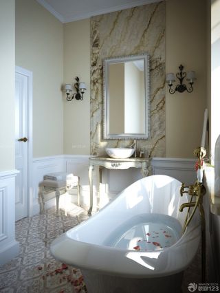 欧式风格浴室装修效果图大全2023图片