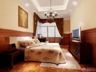 2023最新东南亚风格设计休闲区布置双人床背景墙画图