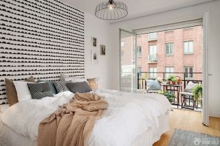 北欧风格卧室床头背景墙设计案例大全