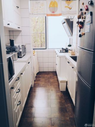 80平米房子北欧风格厨房橱柜装修效果图片