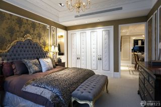 最新欧式风格卧室壁橱地毯效果图
