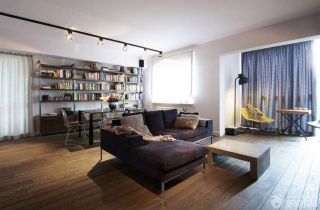 最新90平米二居室现代设计风格2023家装客厅效果图片