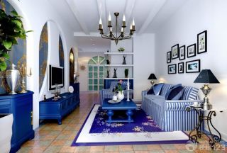 最新地中海风格家装客厅设计图片2023