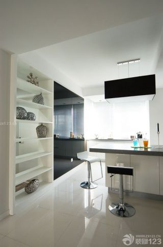 最新现代设计风格厨房吧台装修实景图片大全