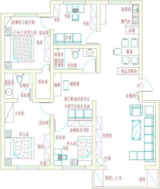2023二室一厅户型图