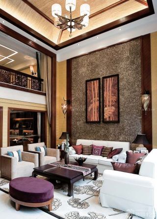 东南亚风格室内客厅设计效果图片