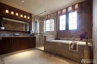 2023古典美式浴室柜装修图片欣赏