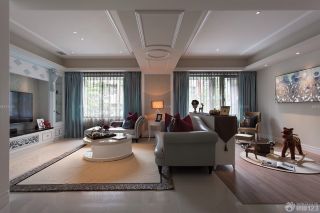 2023最新家装客厅简约欧式风格吊顶设计案例
