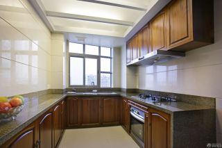 2023整体厨房棕色橱柜装修图片