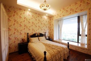 清新家居卧室地中海风格壁纸设计案例