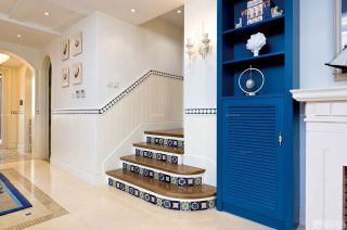 地中海风格别墅楼梯设计效果图片大全