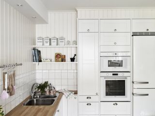 北欧风格厨房用品置物架装修效果图片大全