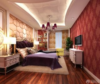 最新现代简欧风格50平米房子卧室装修效果图 