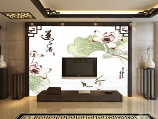 2023自建房室内艺术瓷砖电视背景墙设计图片大全