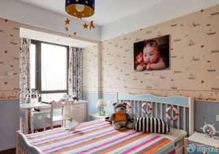90平小复式儿童房装修效果图大全2023图片 