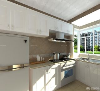 简约开放式厨房铝合金组合柜装修设计效果图大全2023 