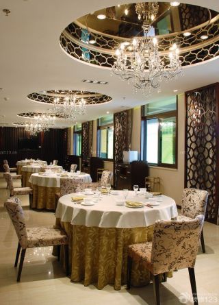大型酒店餐桌设计效果图片大全