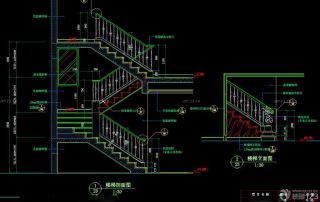 CAD楼梯平面图