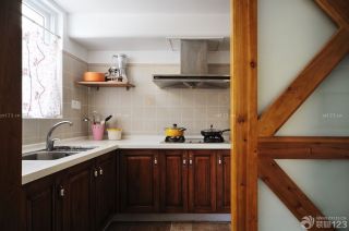 小两室房屋厨房大理石橱柜设计效果图