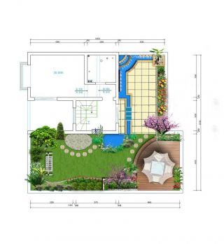 最新屋顶花园布置平面图
