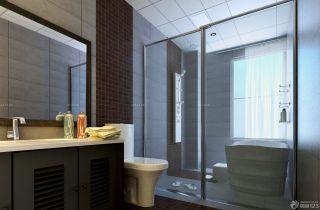 2023现代家装浴室玻璃门装修效果图