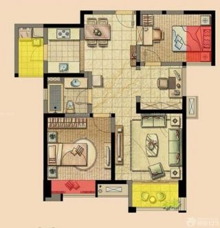 最新地中海风格房屋小户型平面图
