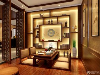 最新中国古典家具休闲区布置图