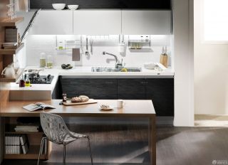 现代家居厨房置物架装修效果图片