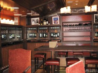 最新古典酒吧吧台高凳设计装修效果图欣赏