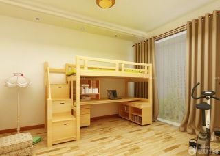儿童房家具儿童木床设计效果图