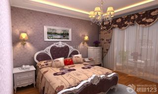 12平米卧室欧式床设计效果图