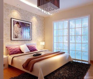 2023现代风格12平米婚房卧室装修设计图片欣赏