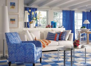 家庭室内装修样板房地中海风格窗帘设计图片