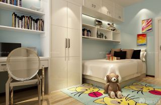 最新小清新小户型儿童房间布置效果图