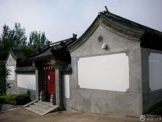 简约中式风格庭院围墙设计效果图欣赏