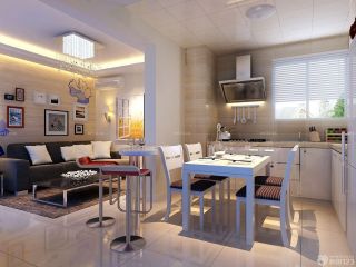 时尚现代整体一室一厅厨房铝扣天花板效果图片大全