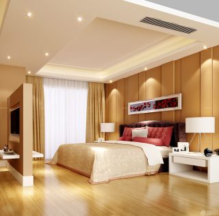 温馨简约风格130平米室内卧室装修效果图大全2023